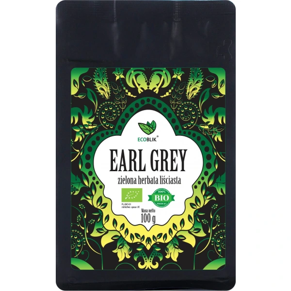 Ecoblik herbata zielona earl grey bio 100 g