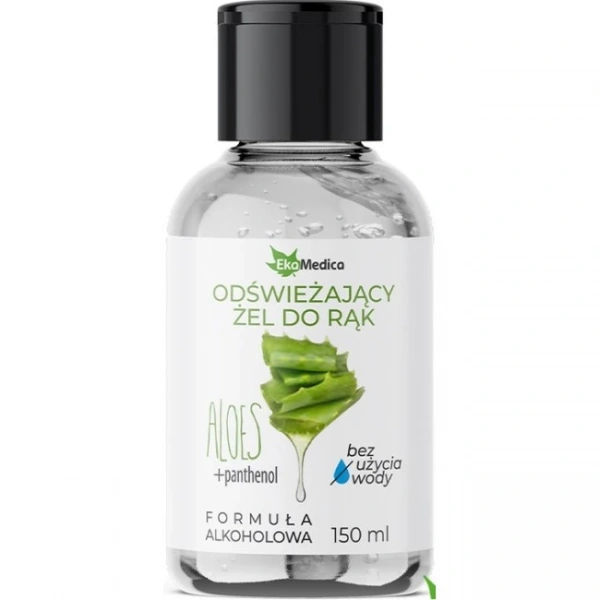 EkaMedica Odświeżający żel do rąk aloes + panthenol 150 ml