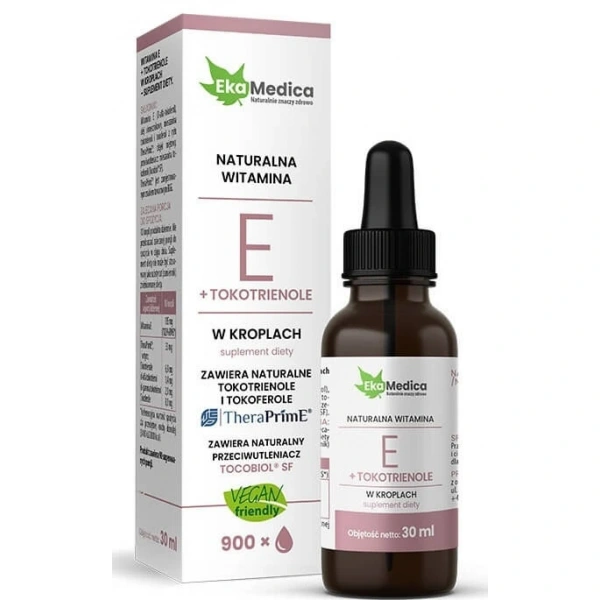 EkaMedica Witamina E + Tokotrienole w kroplach (30 ml)
