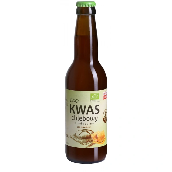 Eko natura kwas chlebowy tradycyjny na miodzie bezglutenowy bio 330 ml