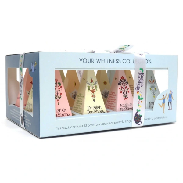 English tea shop kolekcja herbatek owocowo  ziołowych bio piramidki (your wellness  6 smaków) (12 x 2 g) 24 g