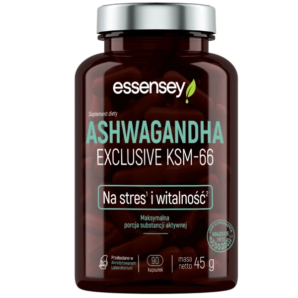 Essensey Ashwagandha Exclusive KSM-66 90 kapsułek