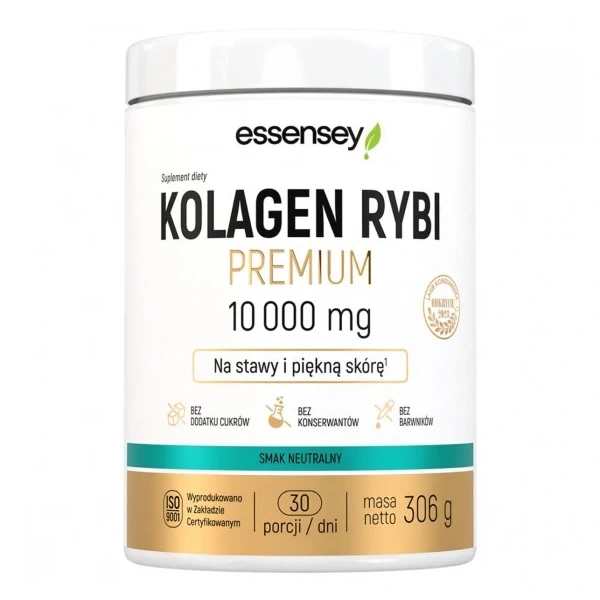 Essensey Kolagen Rybi Premium 10000 mg proszek 306 g smaku neutralny