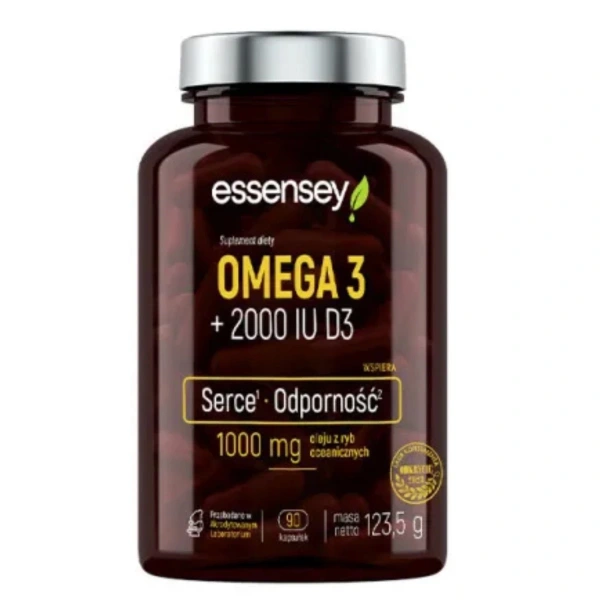 Essensey Omega 3 + D3 2000 IU 90 kapsułek