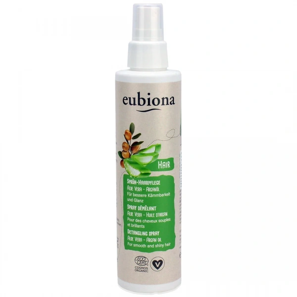 Eubiona spray ułatwiający rozczesywanie włosów aloes  olej arganowy eco 200 ml