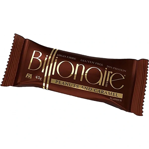 FA Billionaire bar Baton Proteinowy 45 g o smaku orzechowym z karmelem