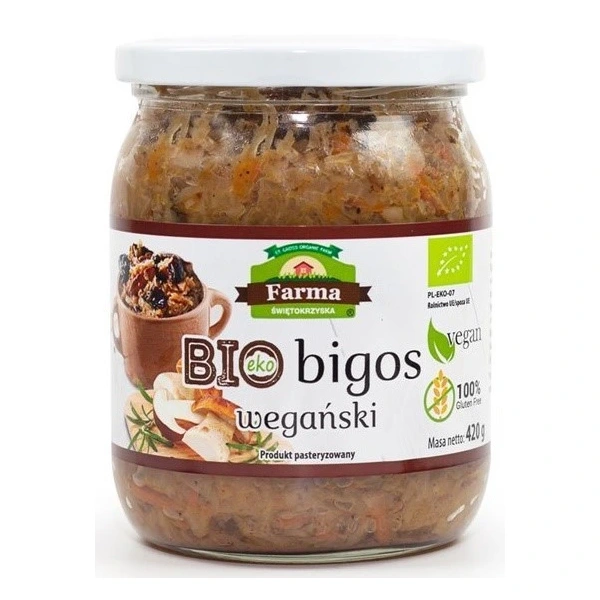 Farma świętokrzyska bigos wegański bezglutenowy bio 420 g