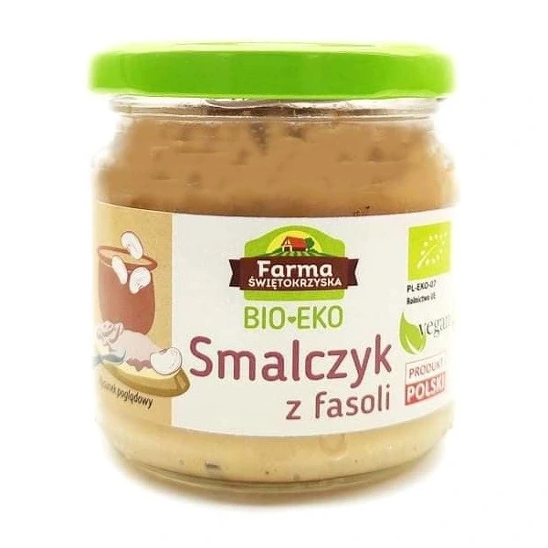 Farma świętokrzyska smalczyk z fasoli bezglutenowy bio 160 g