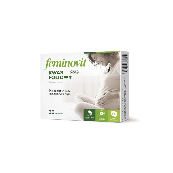 Feminovit Kwas Foliowy 400 μg 30 tabletek