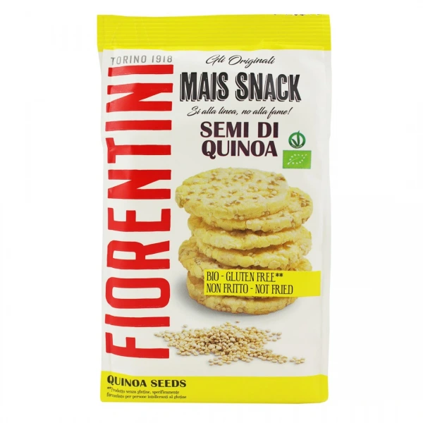 Fiorentini krążki kukurydziane z quinoa bezglutenowe bio 50 g