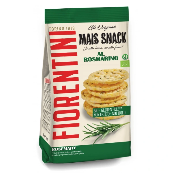 Fiorentini krążki kukurydziane z rozmarynem bezglutenowe bio 50 g