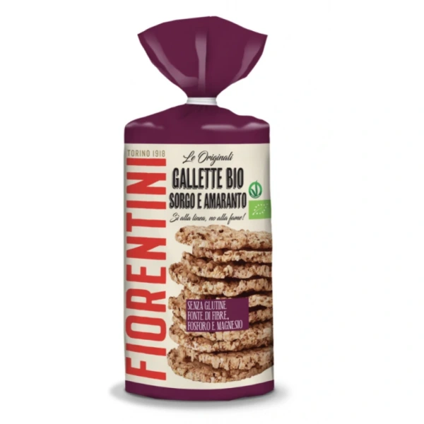 Fiorentini wafle z sorgo i amarantusa bezglutenowe bio 120 g