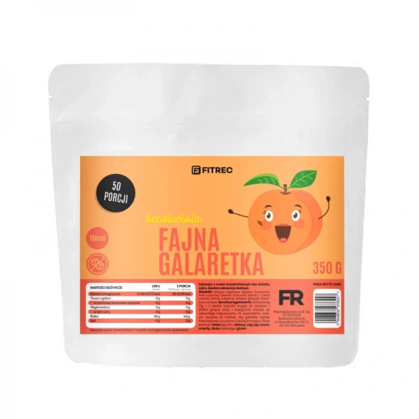 FitRec Fajna Galaretka Brzoskwinia 350g