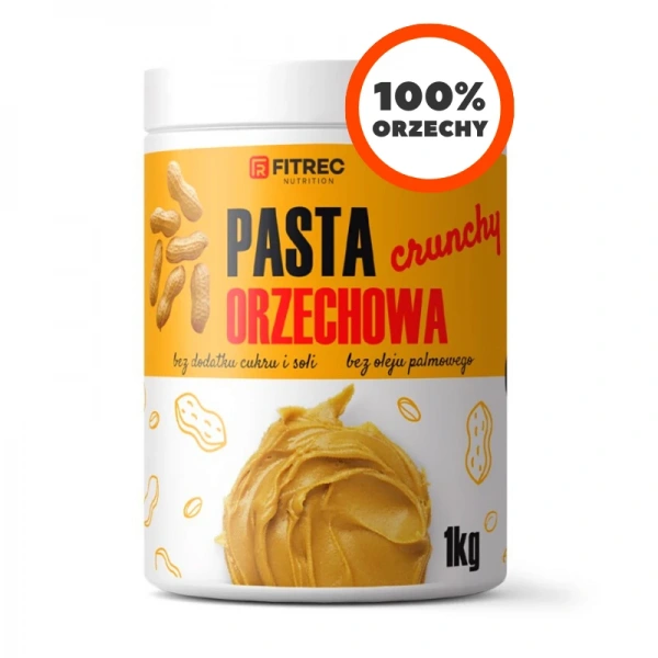 FitRec Pasta orzechowa Crunchy 1 kg