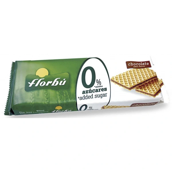 Florbu Wafelki Z Kremem Kakaowym Bez Dodatku Cukru 150 g
