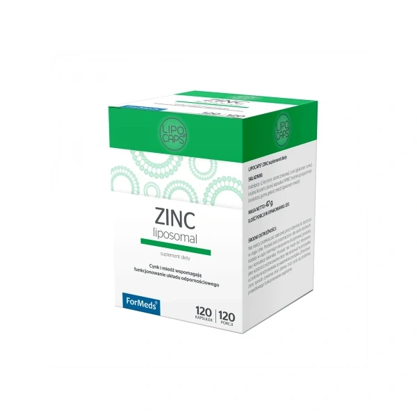 ForMeds Lipocaps Zinc 15 mg cynk liposomalny 120 kapsułek