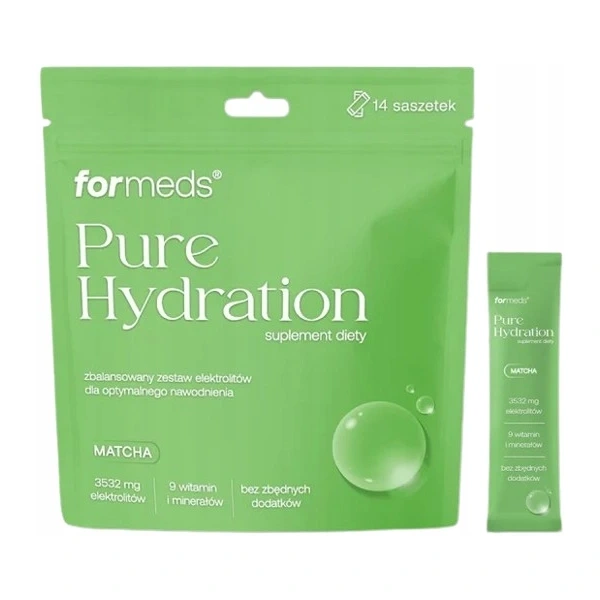 Formeds Pure Hydration elektrolity o smaku matcha 14 saszetek