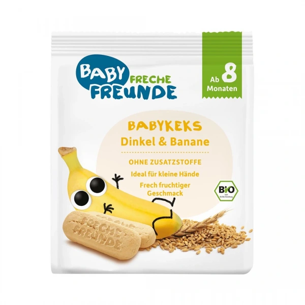 Freche freunde biszkopty orkiszowe bananowe od 8 miesiąca bio 100 g