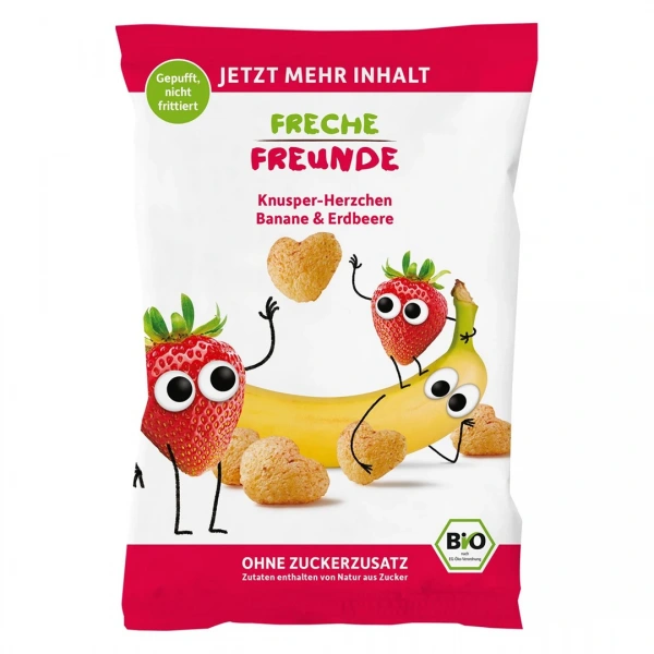 Freche freunde chrupki kukurydziane bananowo  truskawkowe od 1 roku życia bio 30 g