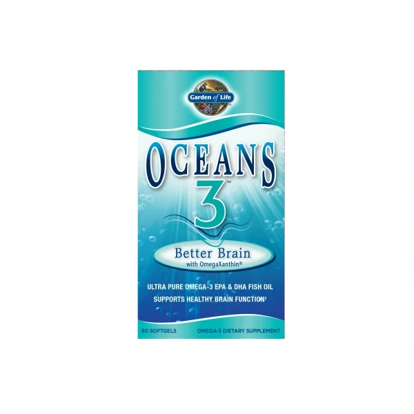 GARDEN OF LIFE Oceans 3 Better Brain with OmegaXanthin (90 kaps.)