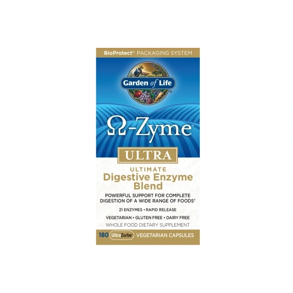 GARDEN OF LIFE Omega-Zyme Ultra Digestive Enzyme Blend (180 kaps.)