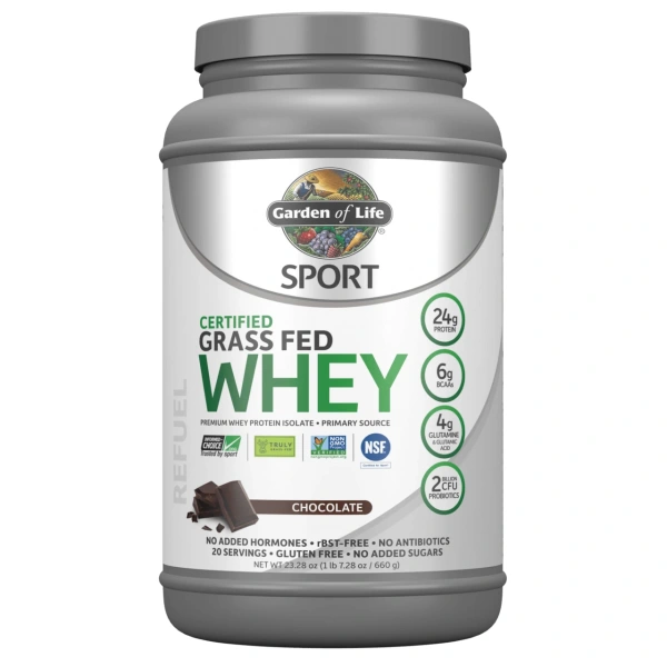 GARDEN OF LIFE Premium Whey Protein Isolate - Chocolate Flavor (660 g)