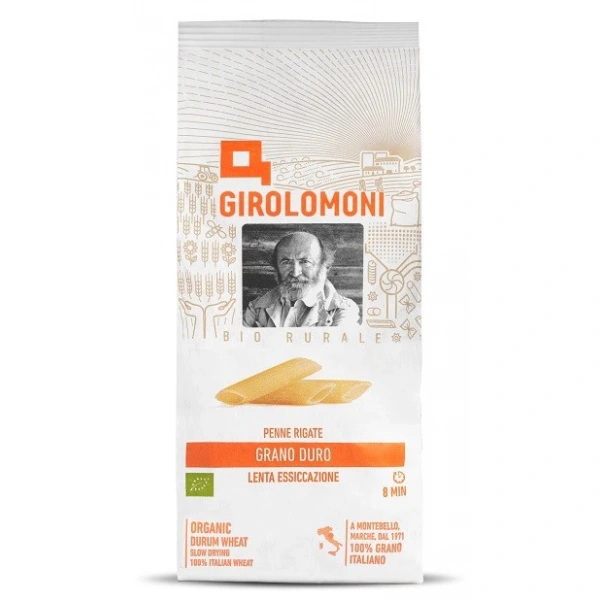 GIROLOMONI Makaron penne rigate z pszenicy durum BIO 500 g