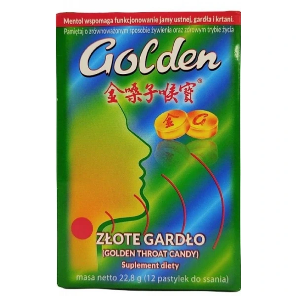 GOLDEN Złote Gardło (12 pastylek)