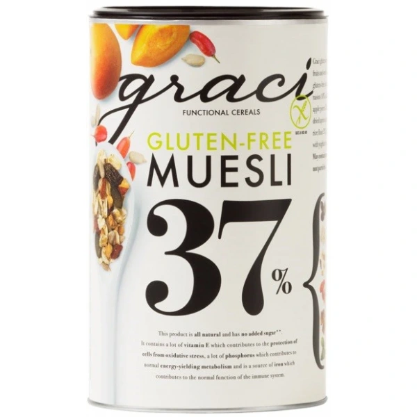 GRACI Musli 37% suszonych owoców i nasion BEZGL. 400 g