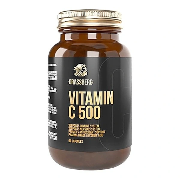 GRASSBERG Vitamin C 500 mg  (60 kaps.)