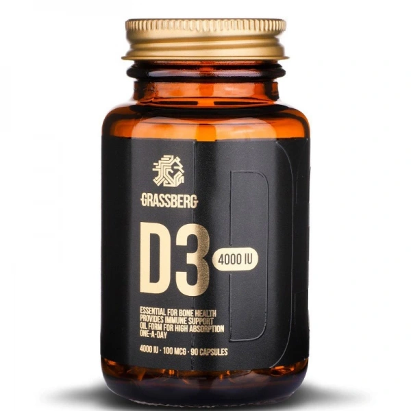 GRASSBERG Vitamin D3 4000 IU (90 kaps.)