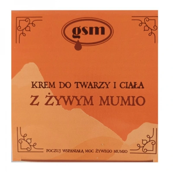GSM MUMIO Krem do Twarzy i Ciała z Żywym Mumio (200 ml)
