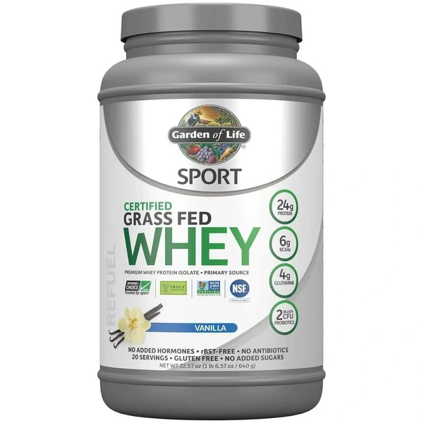 GARDEN OF LIFE Premium Whey Protein Isolate - Vanilla Flavor (640 g)