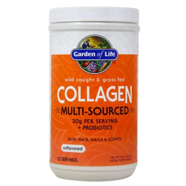 PRODUKT ARCHIWALNY GARDEN OF LIFE  Wild Caught & Grass Fed Collagen Multi-Sourced (270 g)