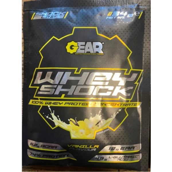 Gear Whey Shock 34g o smaku waniliowym