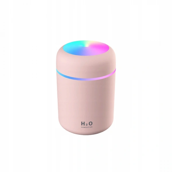 H2O Nawilżacz powietrza - dyfuzor do olejków - USB różowy (2 W)