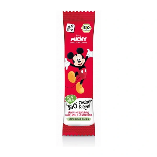 HEJO! Batonik owsiany jabłko- czarna porzeczka BIO 25 g Myszka Miki