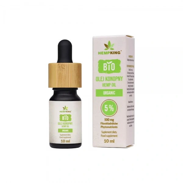 HEMPKING BIO Olej Konopny 5% Organic 500 mg (10 ml)