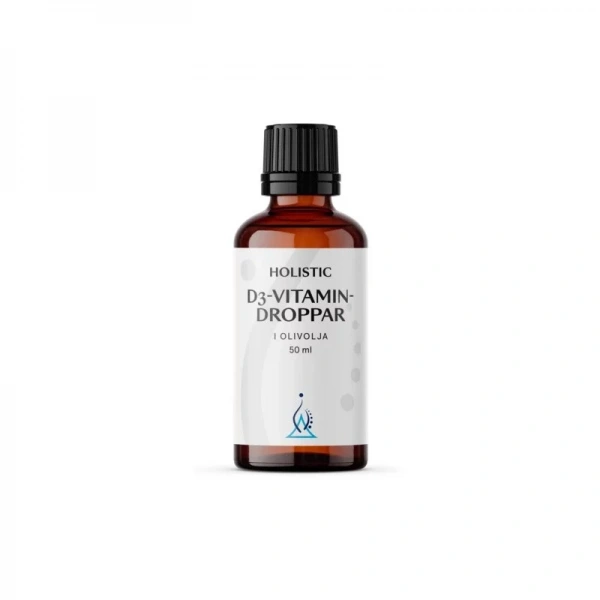 HOLISTIC Witamina D3 + Oliwa z Oliwek w kroplach (50 ml)
