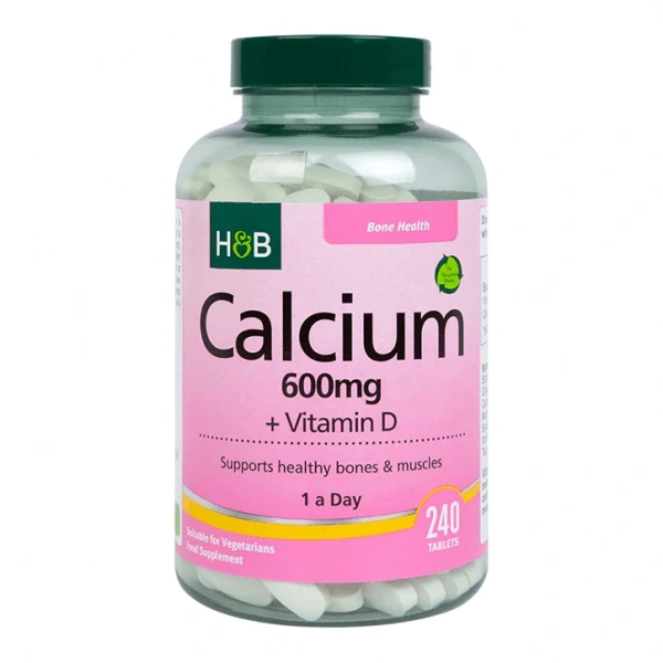 HOLLAND & BARRETT Calcium 600 mg + Vitamin D (240 tabl.)