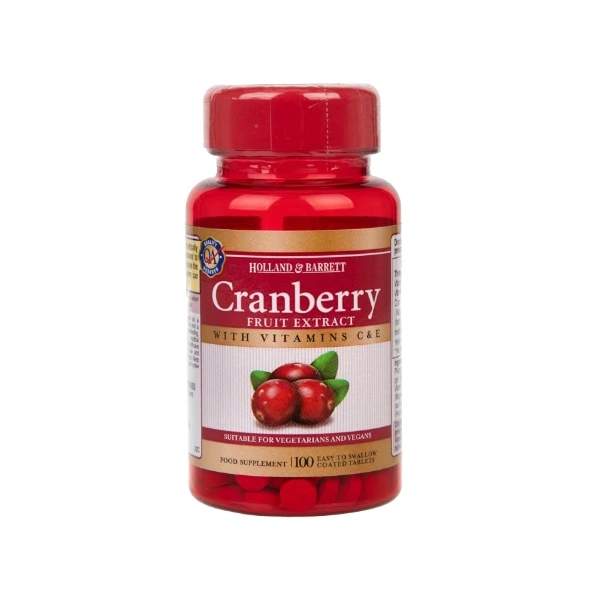 Holland & Barrett Cranberry fruit Extract ekstrakt z żurawiny 100 tabletek