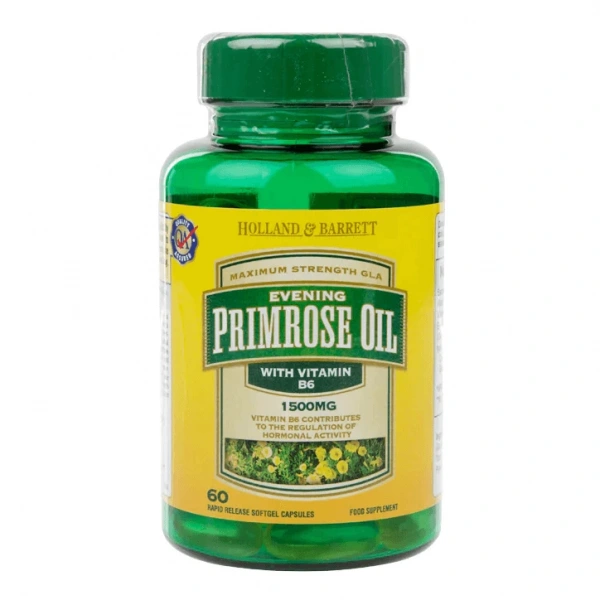 HOLLAND & BARRETT Evening Primrose Oil 1500 mg  Plus Vitamin B6 (60 kaps.)