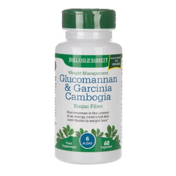 Holland & Barrett Glucomannan & Garcinia 60 kapsułek