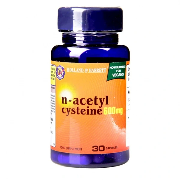 HOLLAND & BARRETT NAC - N-Acetylo-L-Cysteina 600 mg (30 kaps.)