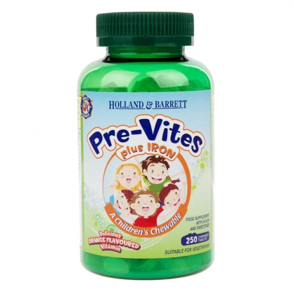 HOLLAND & BARRETT Pre-Vites plus Iron (250 tabl.)