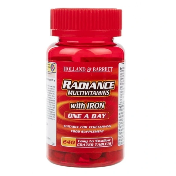 Holland & Barrett Radiance Multiwitaminy i Żelazo 240 tabletek