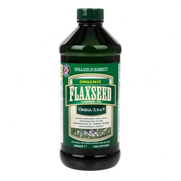 HOLLAND & BARRETT  Flaxseed Oil (500 ml)