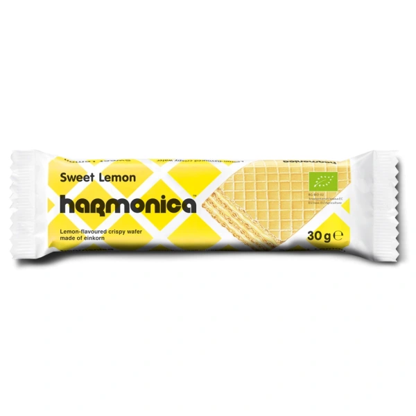 Harmonica wafelek z samopszy z kremem mleczno  cytrynowym bio 30 g