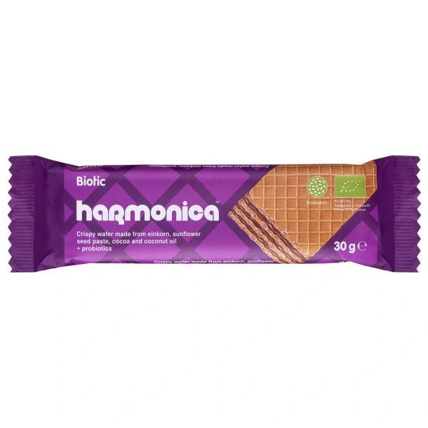 Harmonica wafelek z samopszy z kremem mleczno  kakaowym z probiotykami bio 30 g