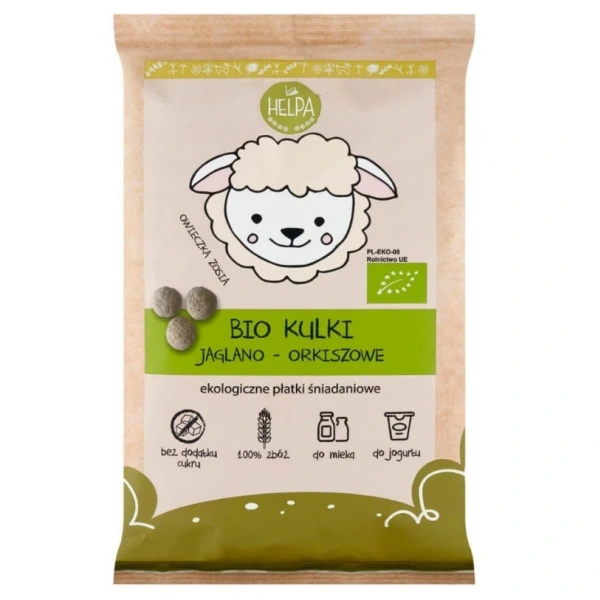 Helpa kulki jaglano  orkiszowe bez dodatku cukrów bio 160 g